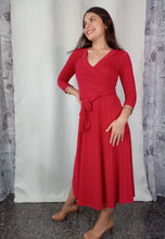 Load image into Gallery viewer, Wrap Red Dress