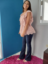 Load image into Gallery viewer, Blush Eyelet Top