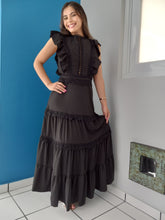 Load image into Gallery viewer, Crochet Trim Maxi Dress
