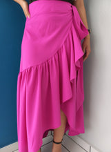 Load image into Gallery viewer, Magenta Wrap Skirt
