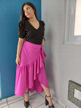 Load image into Gallery viewer, Magenta Wrap Skirt
