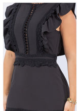 Load image into Gallery viewer, Crochet Trim Maxi Dress
