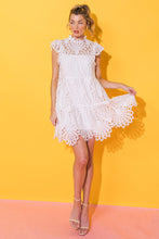 Load image into Gallery viewer, Lace Short White Dress
