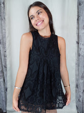 Load image into Gallery viewer, Julia Black Lace Blouse
