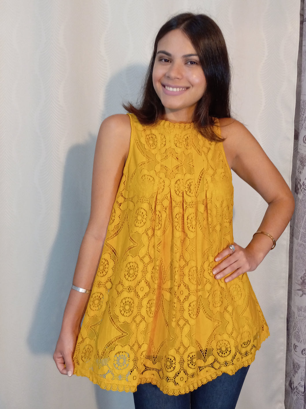Sun Flower Lace Top