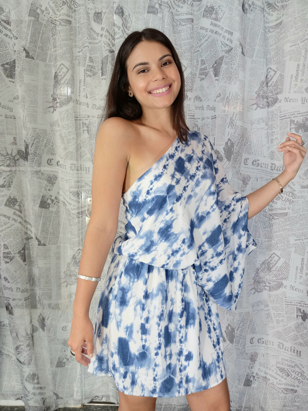 Santoriny Tie Dye Dress