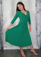 Load image into Gallery viewer, Wrap Green Dress
