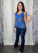 Load image into Gallery viewer, Floral Satin Tank Top
