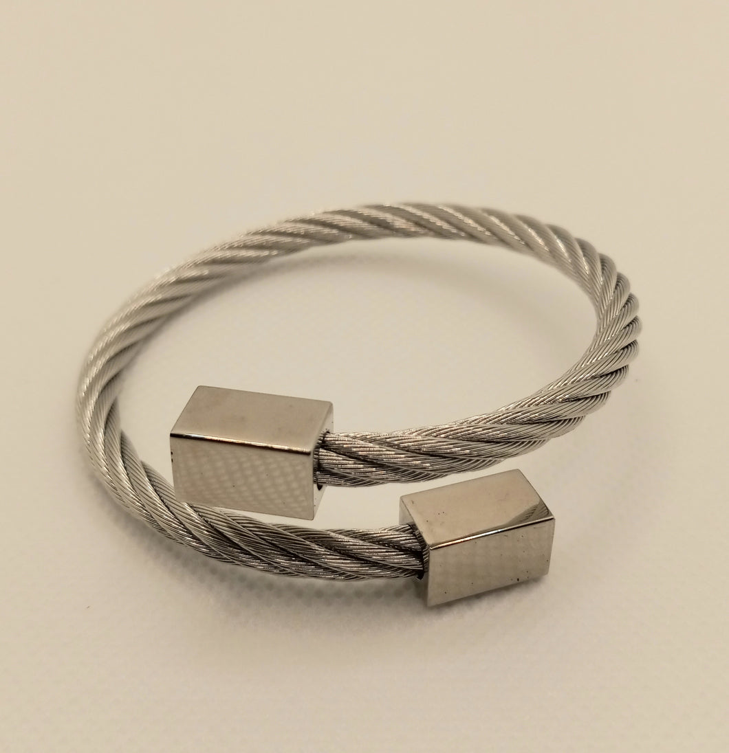 Stainless Steel Twisted Bracelet