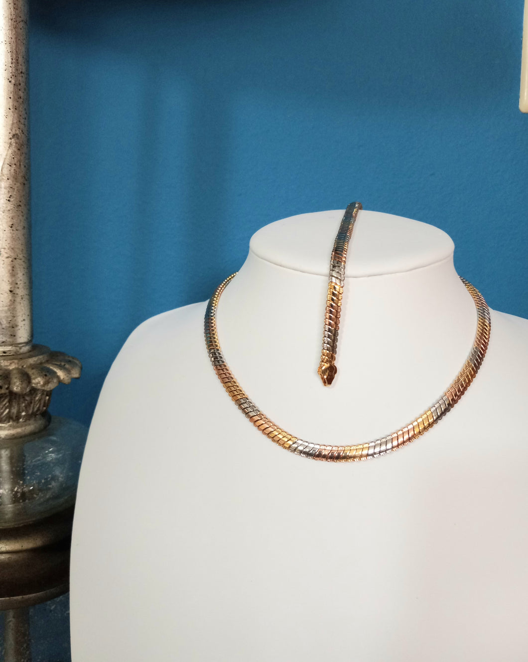 Three Tone Stainless Steel Set