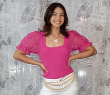 Load image into Gallery viewer, Spandex Hot Pink Top
