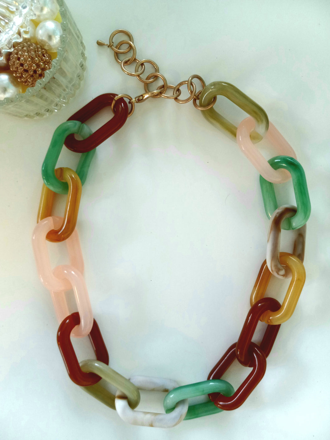 Multicolor Chunky Neckline