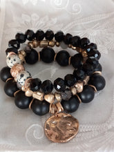 Load image into Gallery viewer, Stretch Black Bracelet
