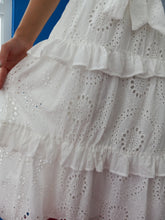 Load image into Gallery viewer, Eyelet Woven Midi Dress
