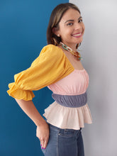 Load image into Gallery viewer, Mustard/Pink Top
