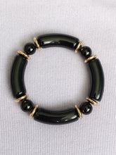Load image into Gallery viewer, Black Glass Detail Bracelet
