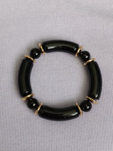 Load image into Gallery viewer, Black Glass Detail Bracelet
