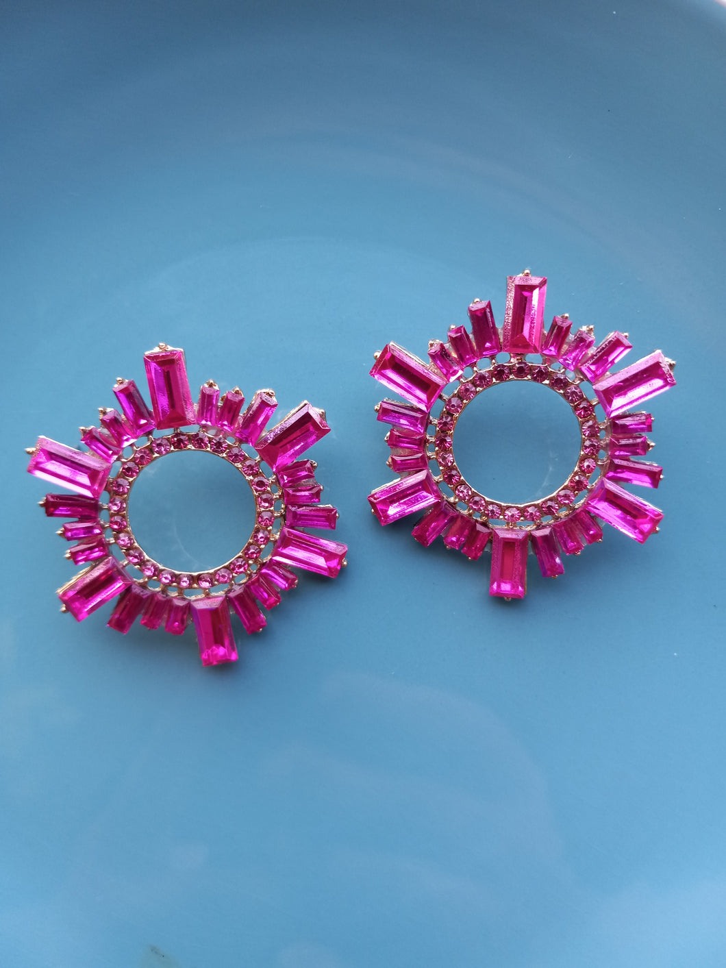 Cristal Flowers Earrings