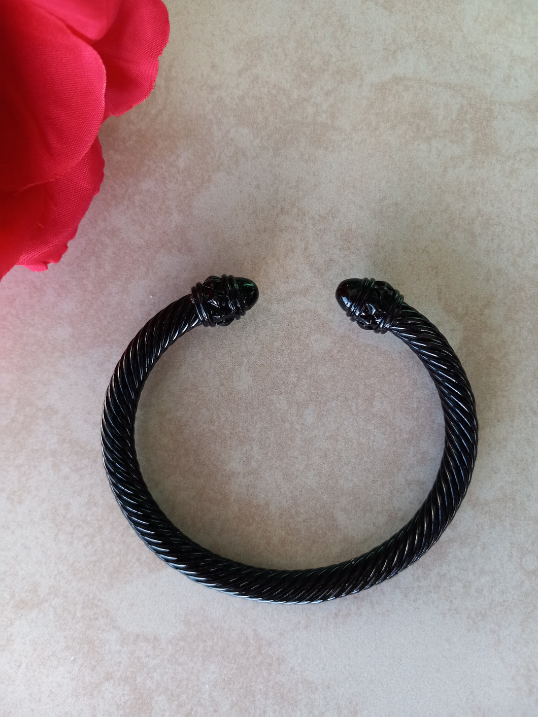 Twisted Black Bracelet