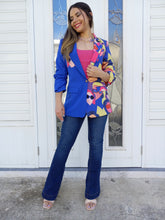 Load image into Gallery viewer, Fashion Blue Multi Blazer
