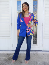 Load image into Gallery viewer, Fashion Blue Multi Blazer

