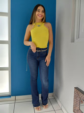 Load image into Gallery viewer, Yellow stretch Top
