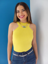 Load image into Gallery viewer, Yellow stretch Top

