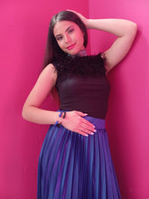 Load image into Gallery viewer, Black Feather Blouse
