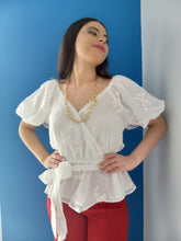 Load image into Gallery viewer, Diamond Peplum Blouse
