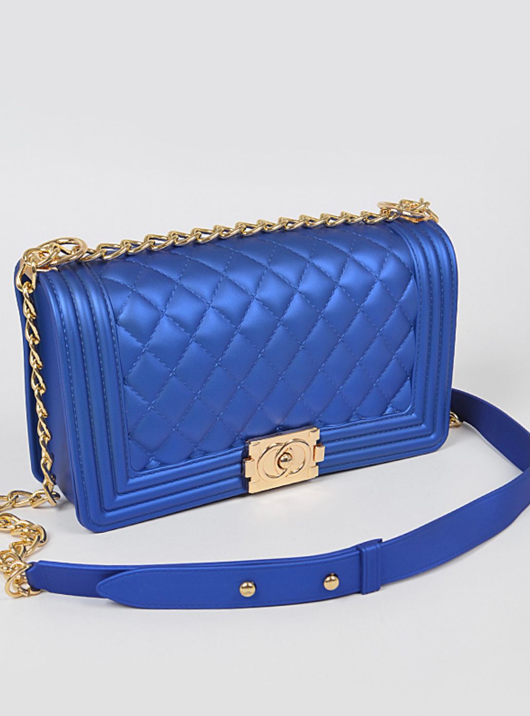 Blue Jelly Handbag
