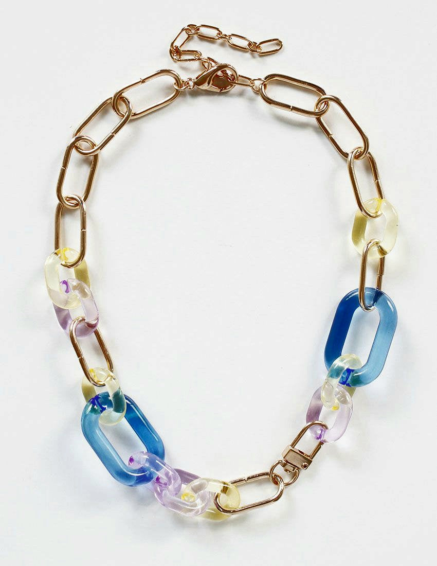 Multicolor Chain Necklace