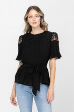 Load image into Gallery viewer, Short Sleeve Pleated Top
