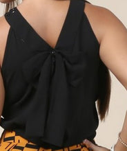 Load image into Gallery viewer, Beaded Trim Black Blouse
