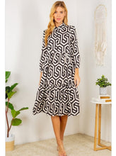 Load image into Gallery viewer, Geometric Print Dress
