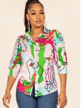 Load image into Gallery viewer, Art Print Blouse
