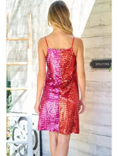 Load image into Gallery viewer, Metallic Color Block Dress
