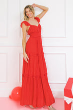 Load image into Gallery viewer, Beauty in Red Maxi Dress
